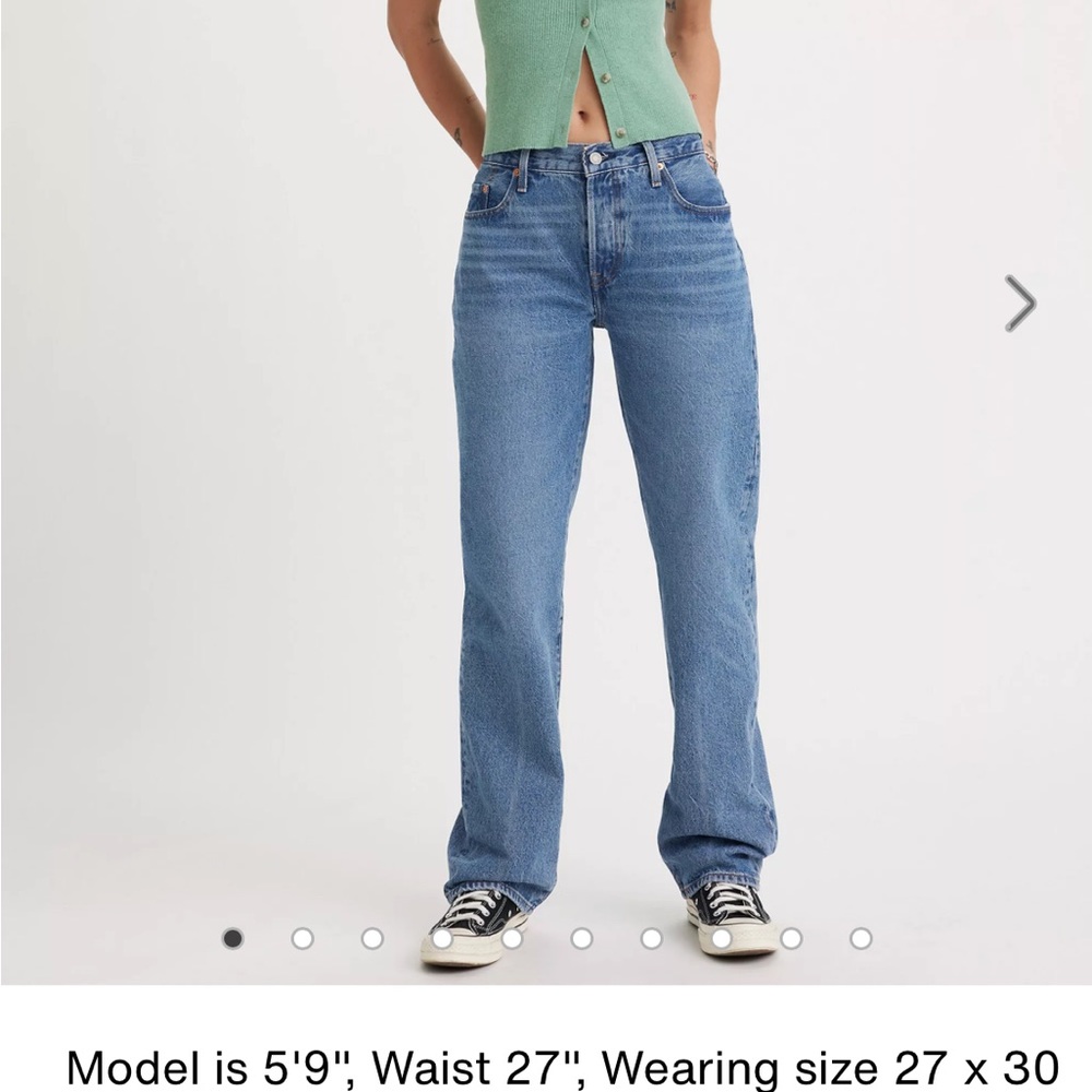 Levi's Blue Straight Leg Jeans
